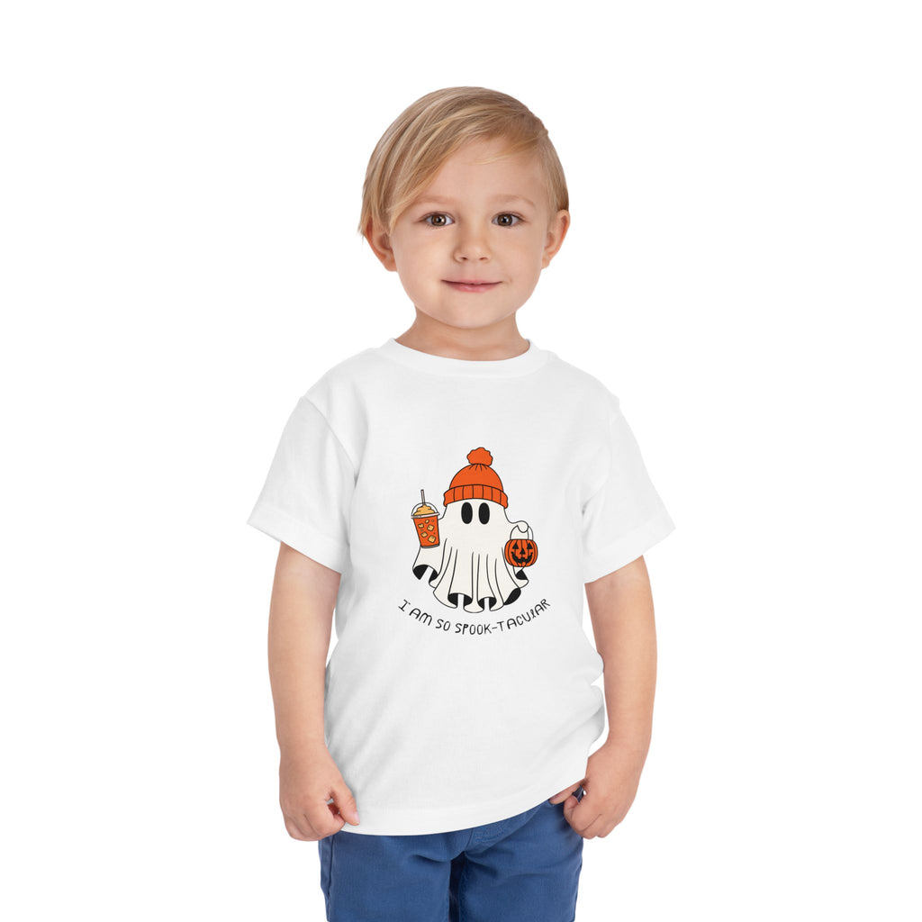 Toddler Tee — Cute Halloween Ghost 'I Am So Spook-tacular' Costume Shirt