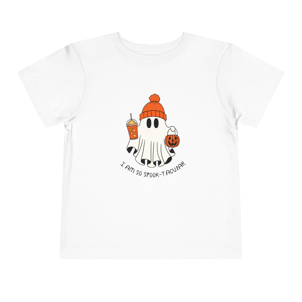 Toddler Tee — Cute Halloween Ghost 'I Am So Spook-tacular' Costume Shirt