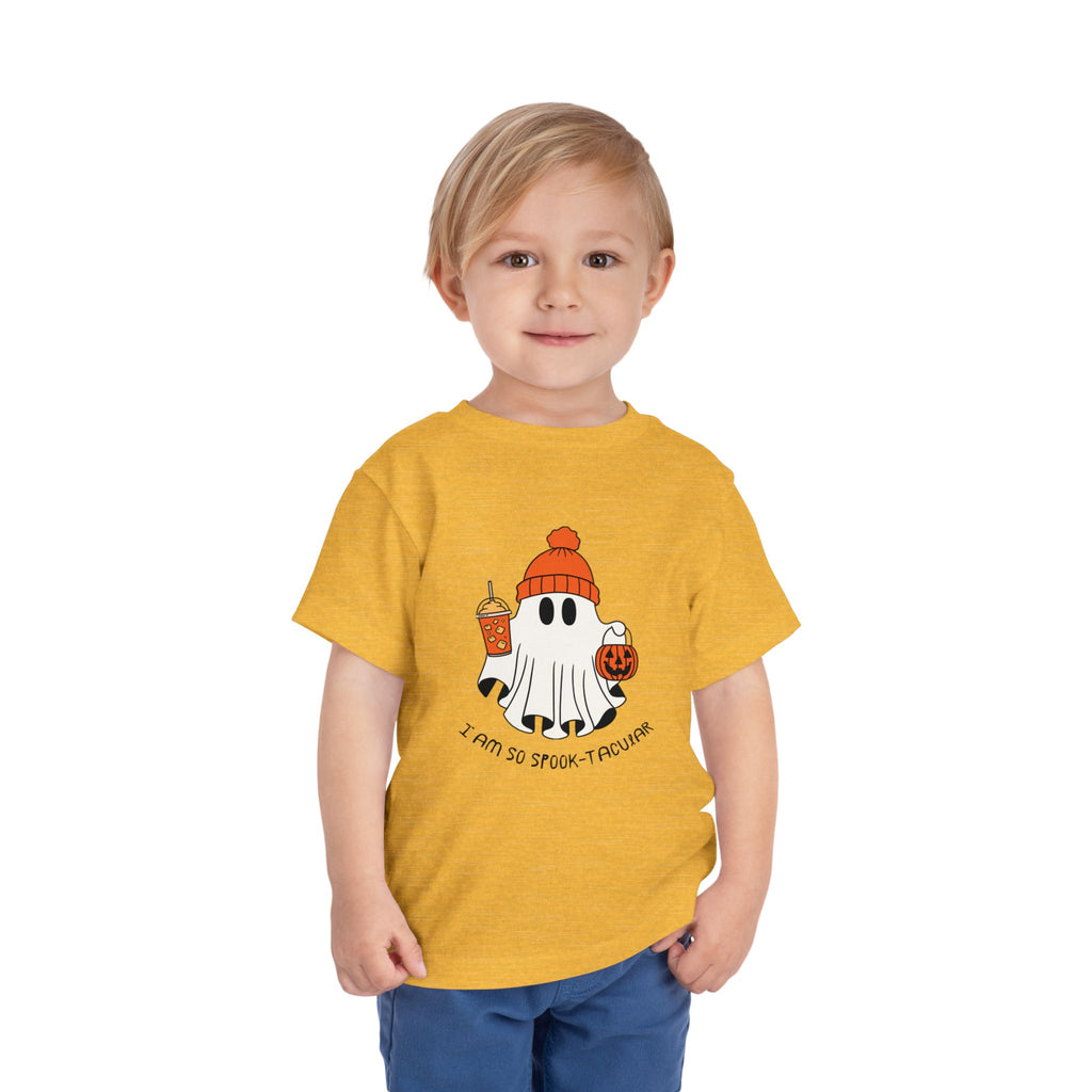 Toddler Tee — Cute Halloween Ghost 'I Am So Spook-tacular' Costume Shirt