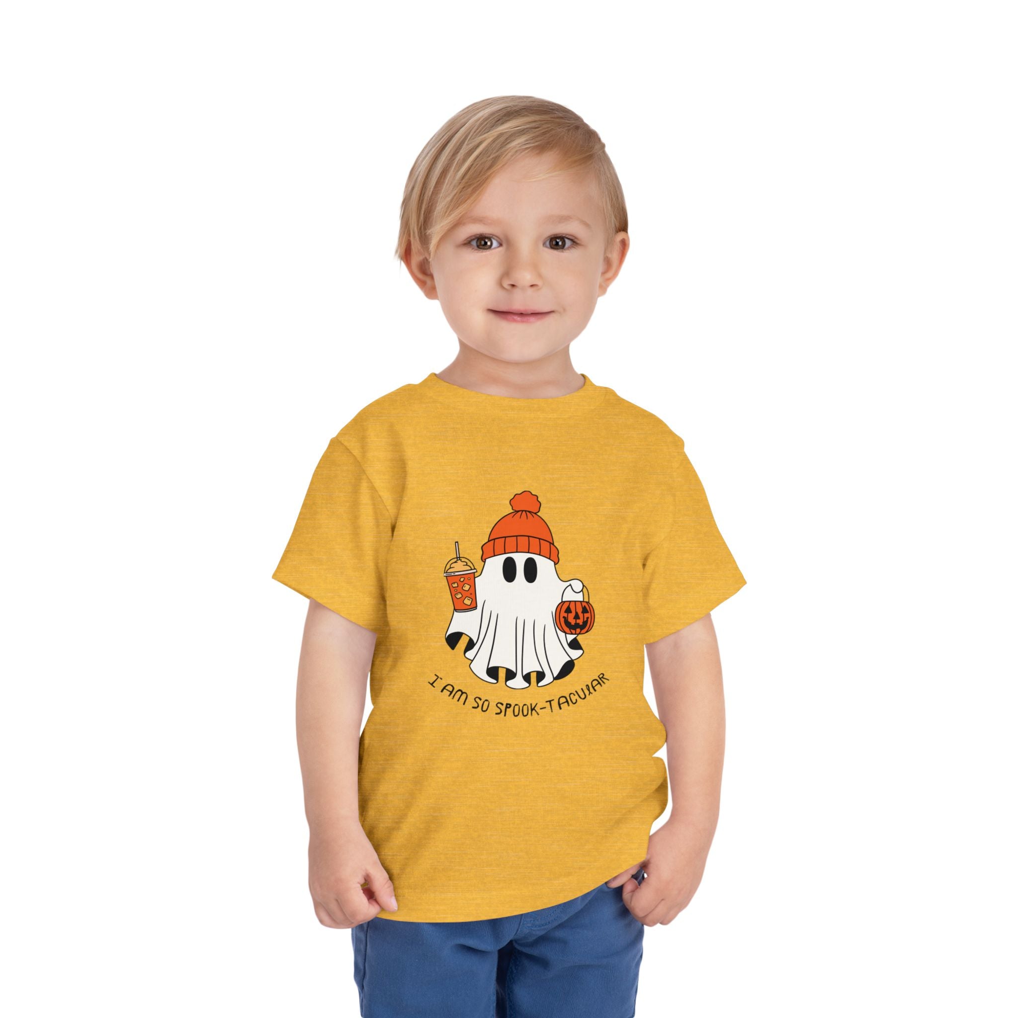 Toddler Tee — Cute Halloween Ghost 'I Am So Spook-tacular' Costume Shirt