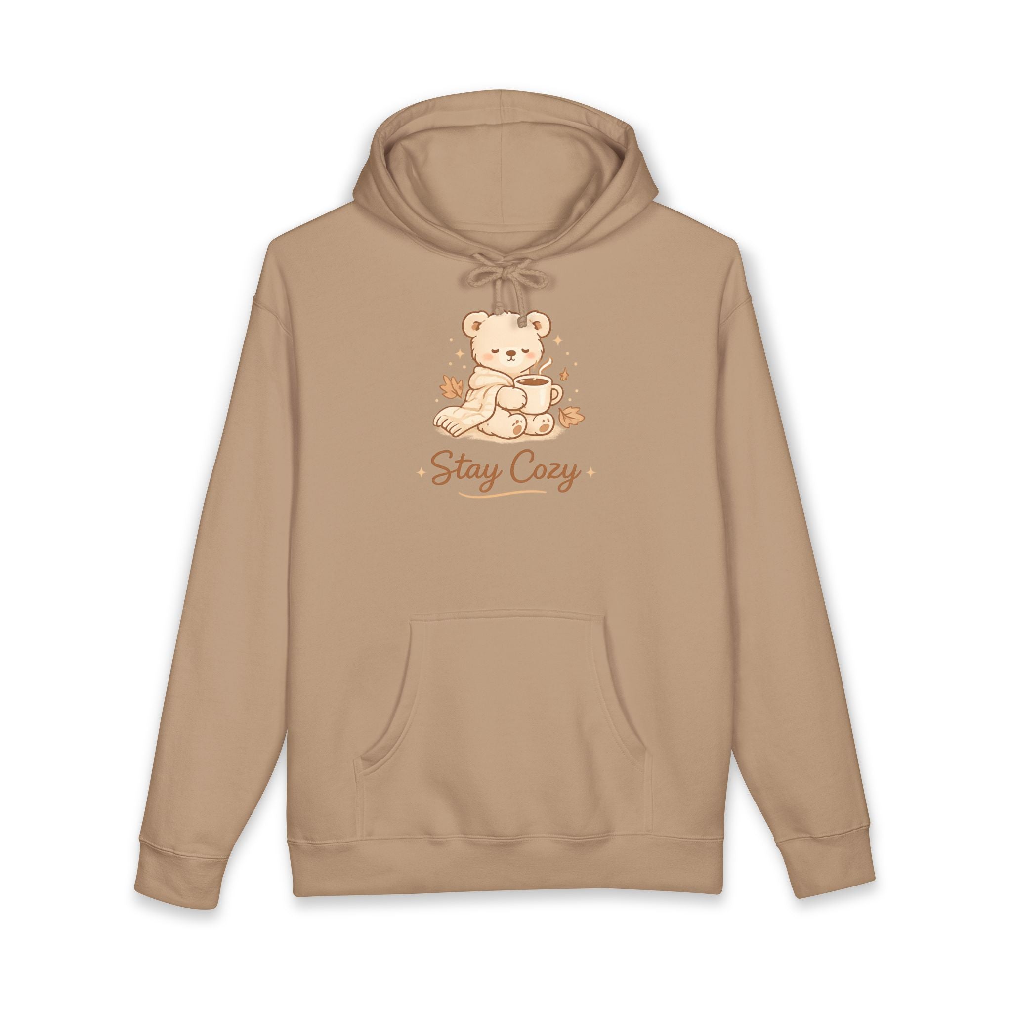 Stay Cozy Bear Women Hoodie – Cute Teddy Bear Pullover for Cozy Fall & Winter