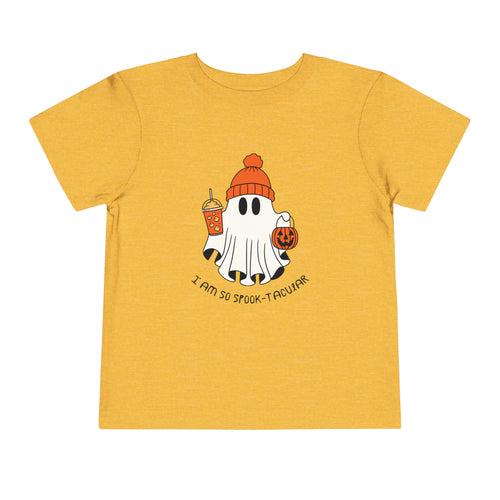 Toddler Tee — Cute Halloween Ghost 'I Am So Spook-tacular' Costume Shirt