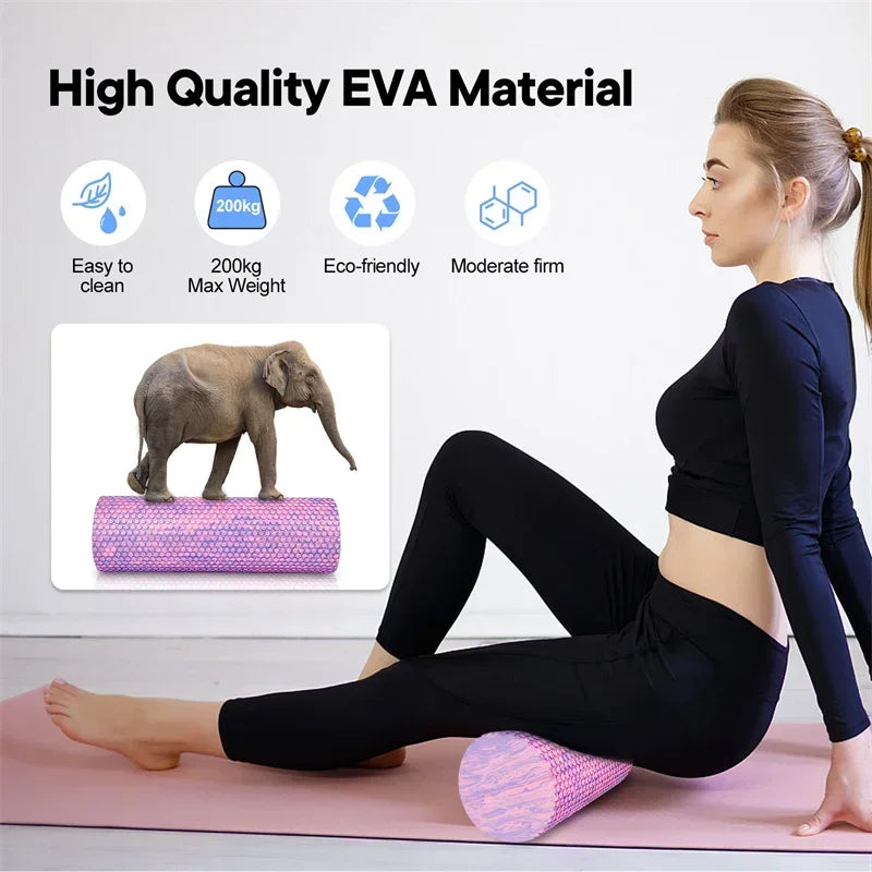 Pilates Foam Roller – EVA Muscle Recovery Roller (15 × 45 cm)