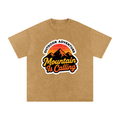 Snow Washed Oversized Cotton T-Shirt