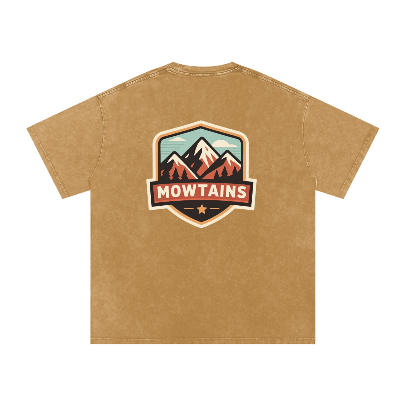 Snow Washed Oversized Cotton T-Shirt